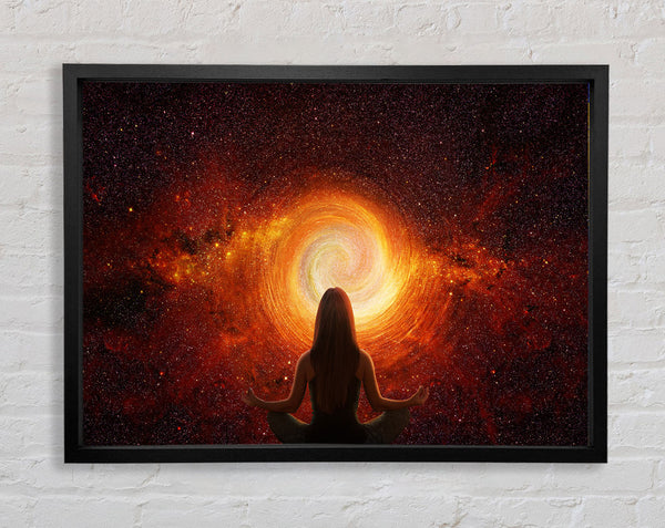 Meditation In Space Framed Print