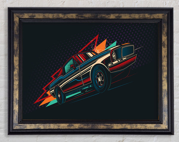 Ford Mustang Speed Framed Print