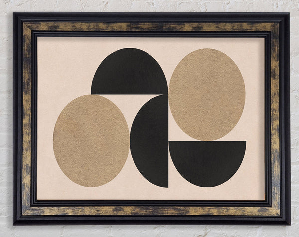 Semi Circle Simplicity Framed Print