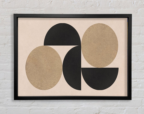 Semi Circle Simplicity Framed Print