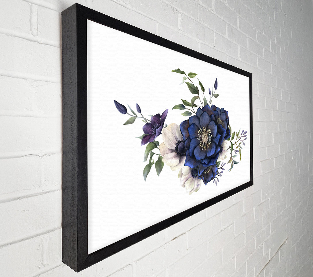  A Canvas Print of Blue Flower Beauty Canvas Art