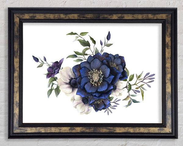 Blue Flower Beauty Framed Print
