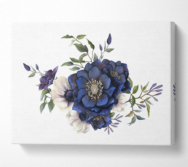  A Canvas Print of Blue Flower Beauty Canvas Art