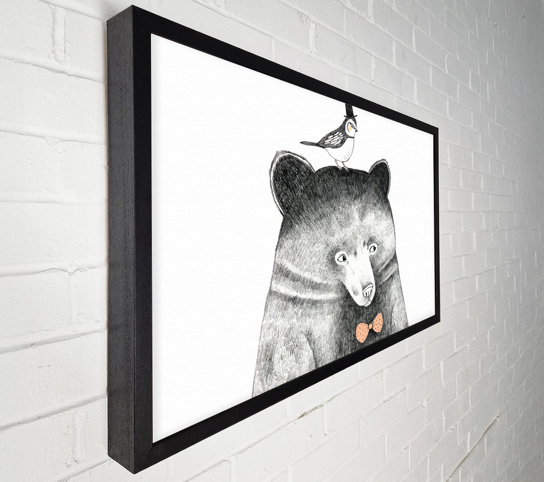  A Canvas Print of Bird And Bear Canvas Print