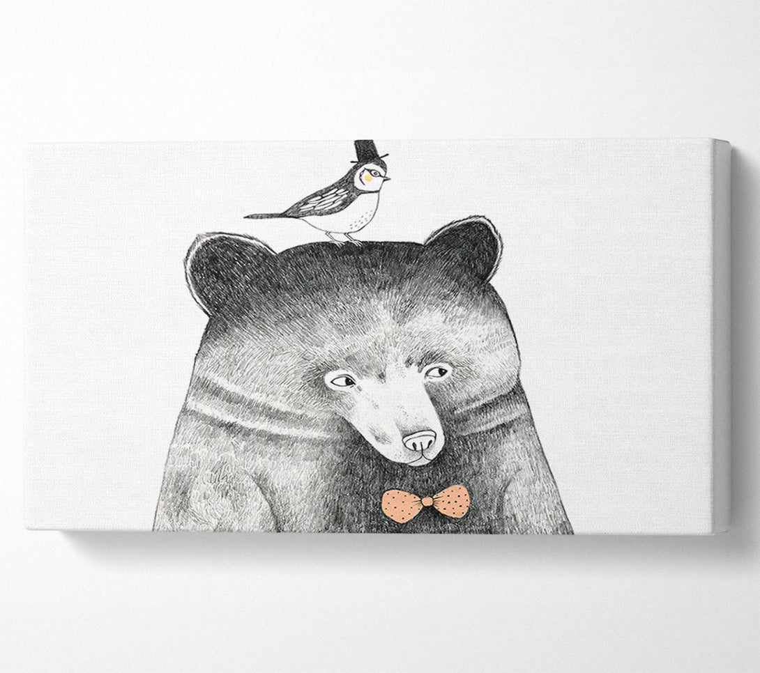  A Canvas Print of Bird And Bear Canvas Print