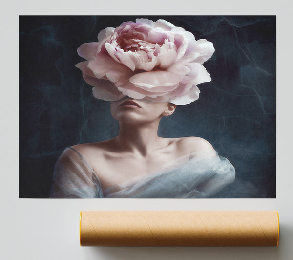 The Pink Flower Head Poster