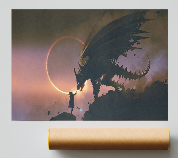 The Dragon Of The Cliff Poster