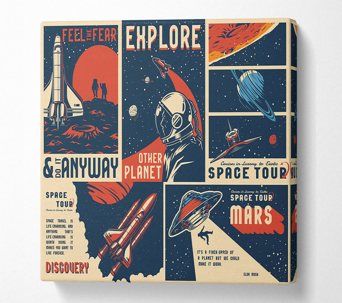  A Canvas Print of Space Exploration Canvas Art