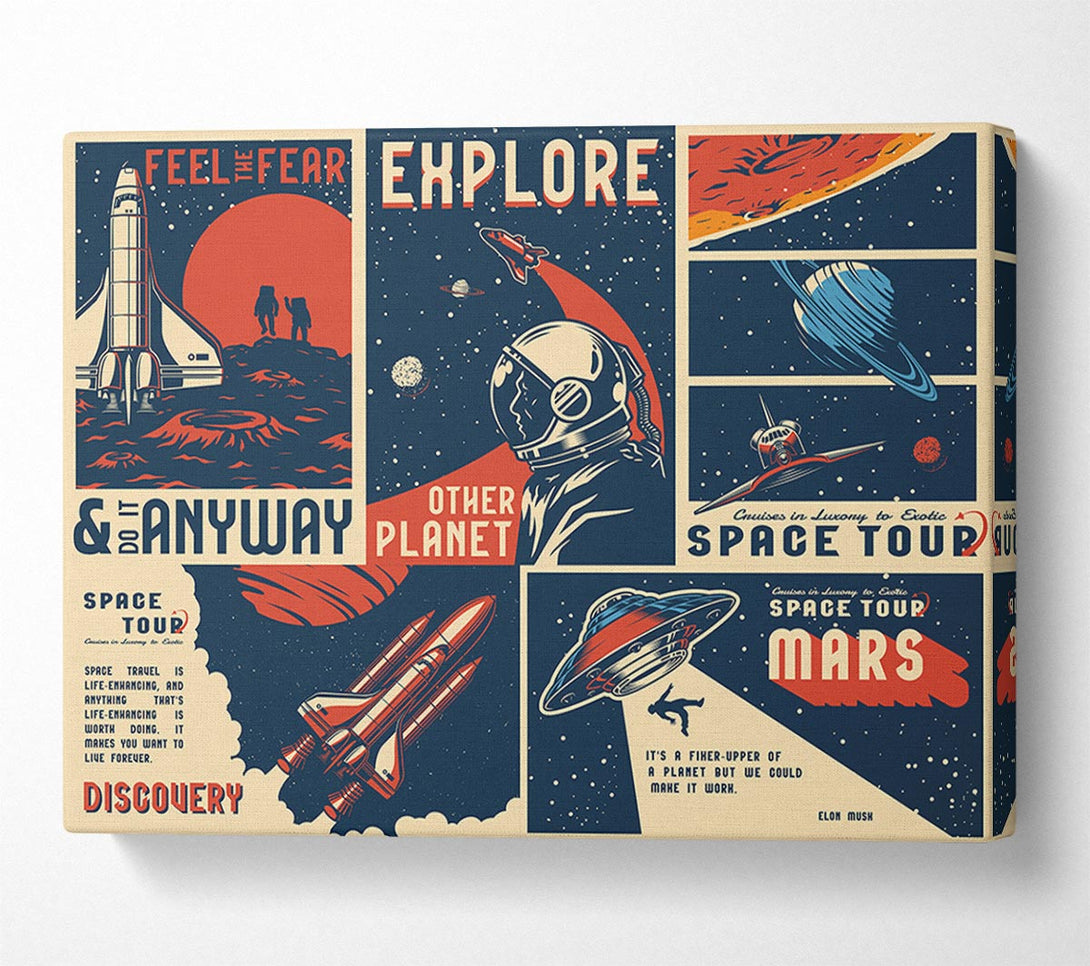  A Canvas Print of Space Exploration Canvas Art