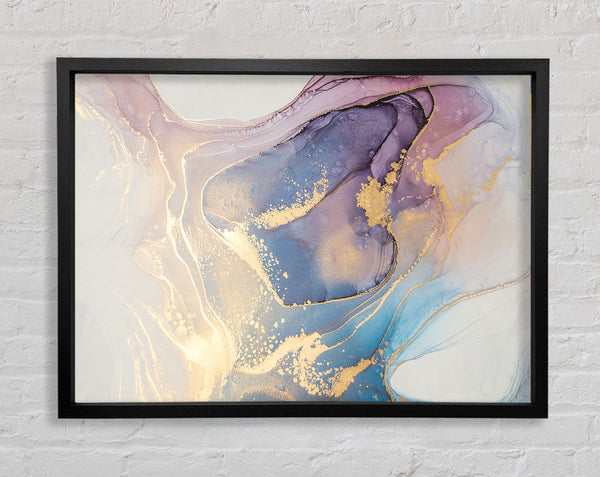 Stunning Glitter Marble Framed Print