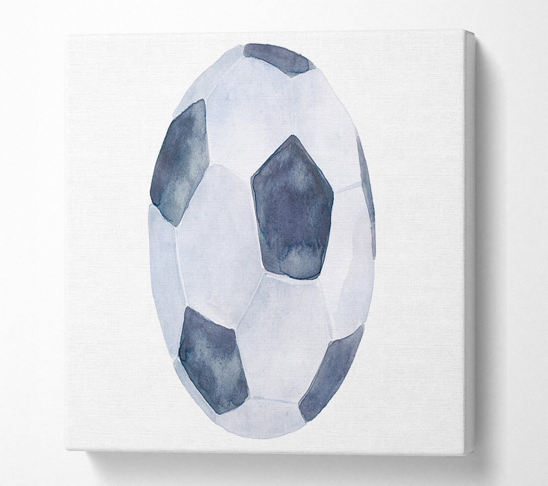  A Canvas Print of Football Drawing Canvas Art