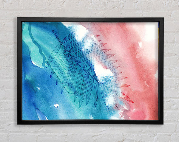 Der Farn auf Aquarell