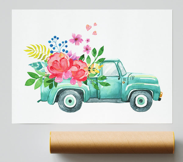Pick Up Flowers Poster
