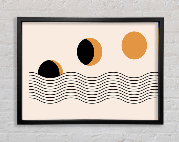 The Sun Above The Sea Framed Print