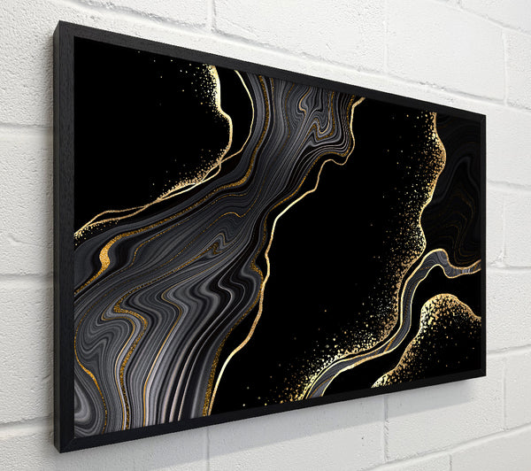 Black And Gold Flakes
