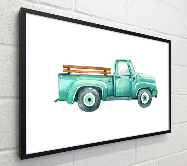 Pick Up Truck Watercolour