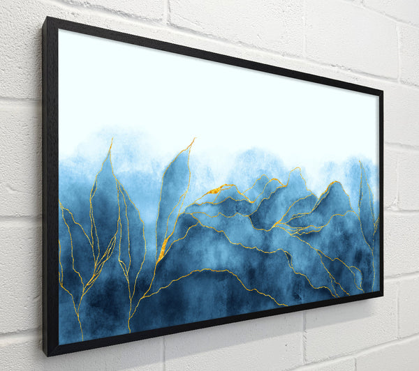 Blue Mists Of Gold Leaf