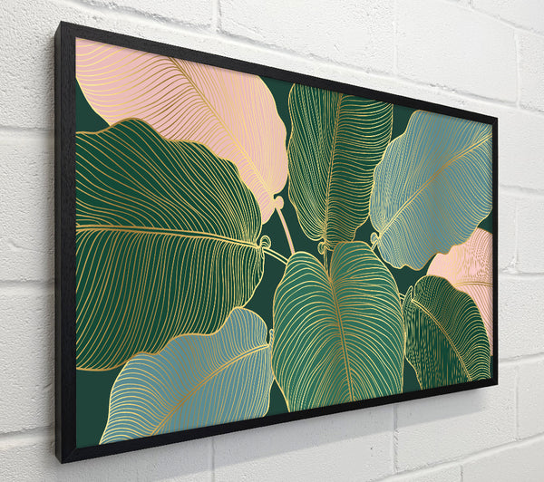 Palm Leaf Gold Lines