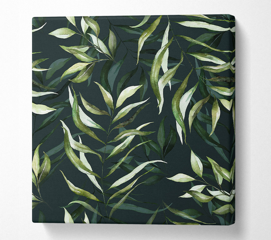  A Canvas Print of Green Leaves Of Plenty Canvas Art