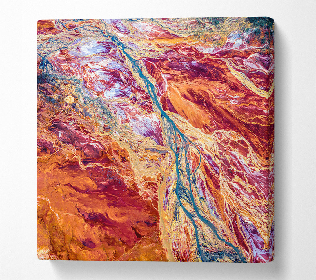  A Canvas Print of The Mountain River System Canvas Print