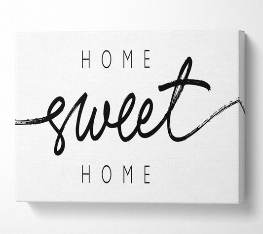 Home Sweet Home Quirky Canvas Wall Art