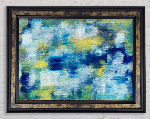 Smudges Of Colour Framed Print