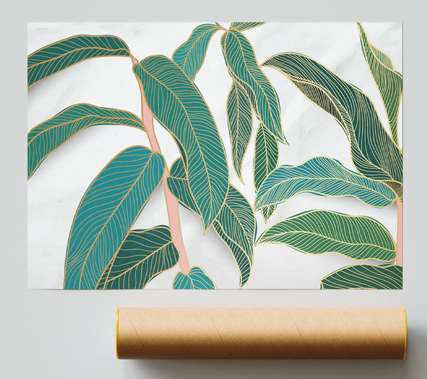 The Leaves Of A Branch Poster