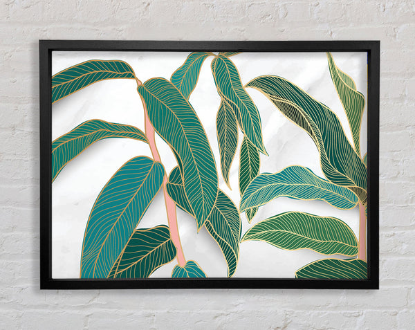 The Leaves Of A Branch Framed Print