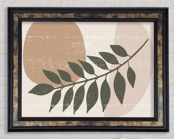 Leaf Of Modern Art Framed Print