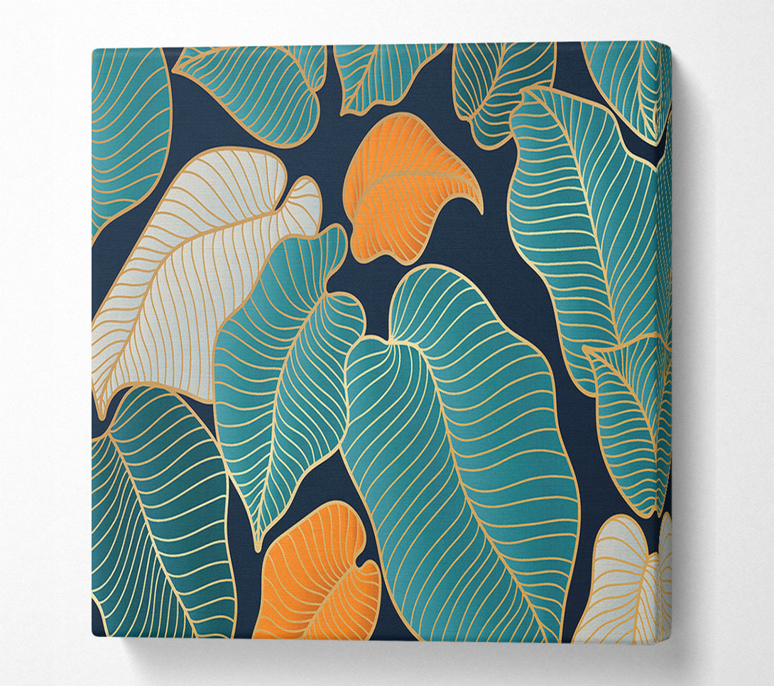  A Canvas Print of The Banana Leaf Flow Canvas Art