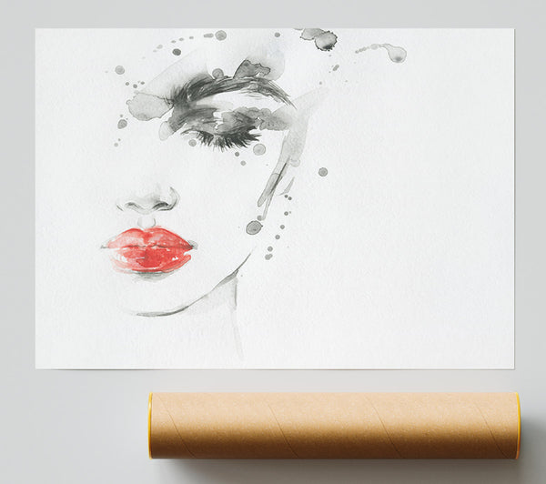 Watercolour Face Beauty Giclee Print