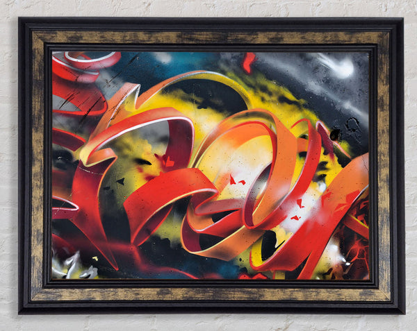 Slices Of Lines Framed Print