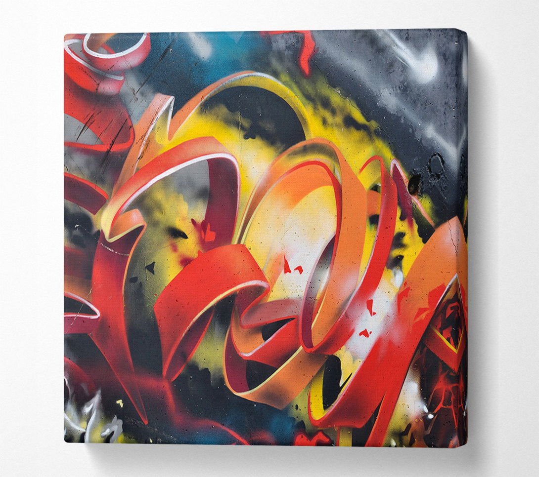  A Canvas Print of Slices Of Lines Canvas Print