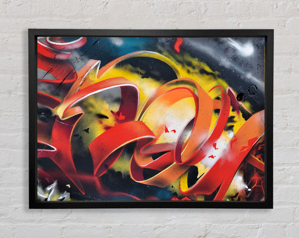 Slices Of Lines Framed Print