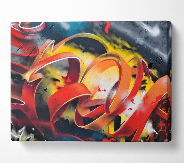  A Canvas Print of Slices Of Lines Canvas Print