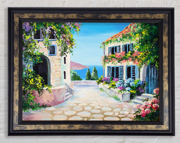 Italy By The Sea Framed Print