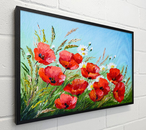 Poppies Under The Blue Sky Dream