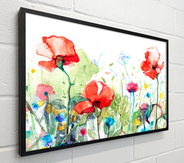 Poppies And Mixed Flowers