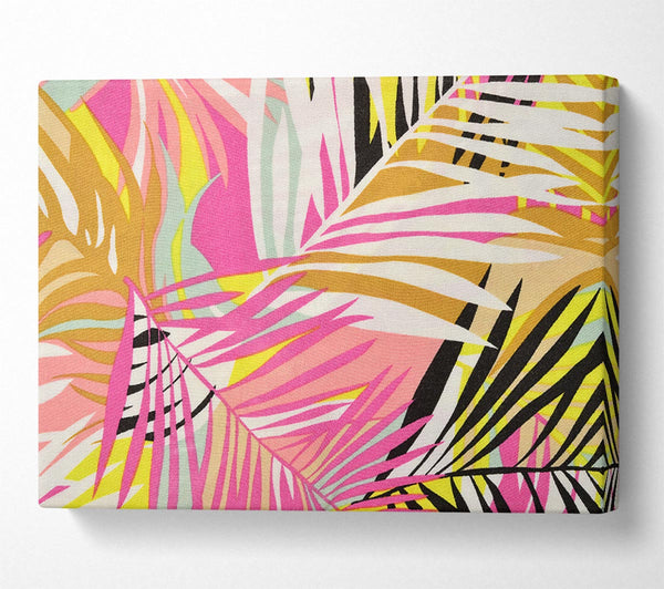  A Canvas Print of Tropical Leaves Canvas Wall Art
