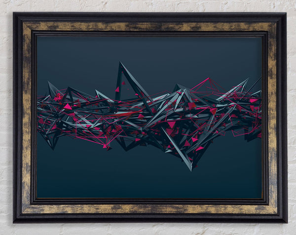 Sharp Spikes Of Shape Framed Print