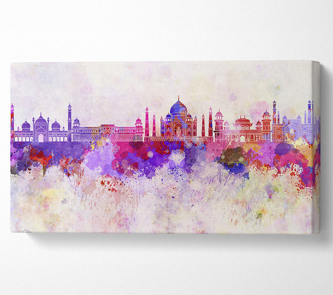  A Canvas Print of Color Explosion Dubai Canvas Print