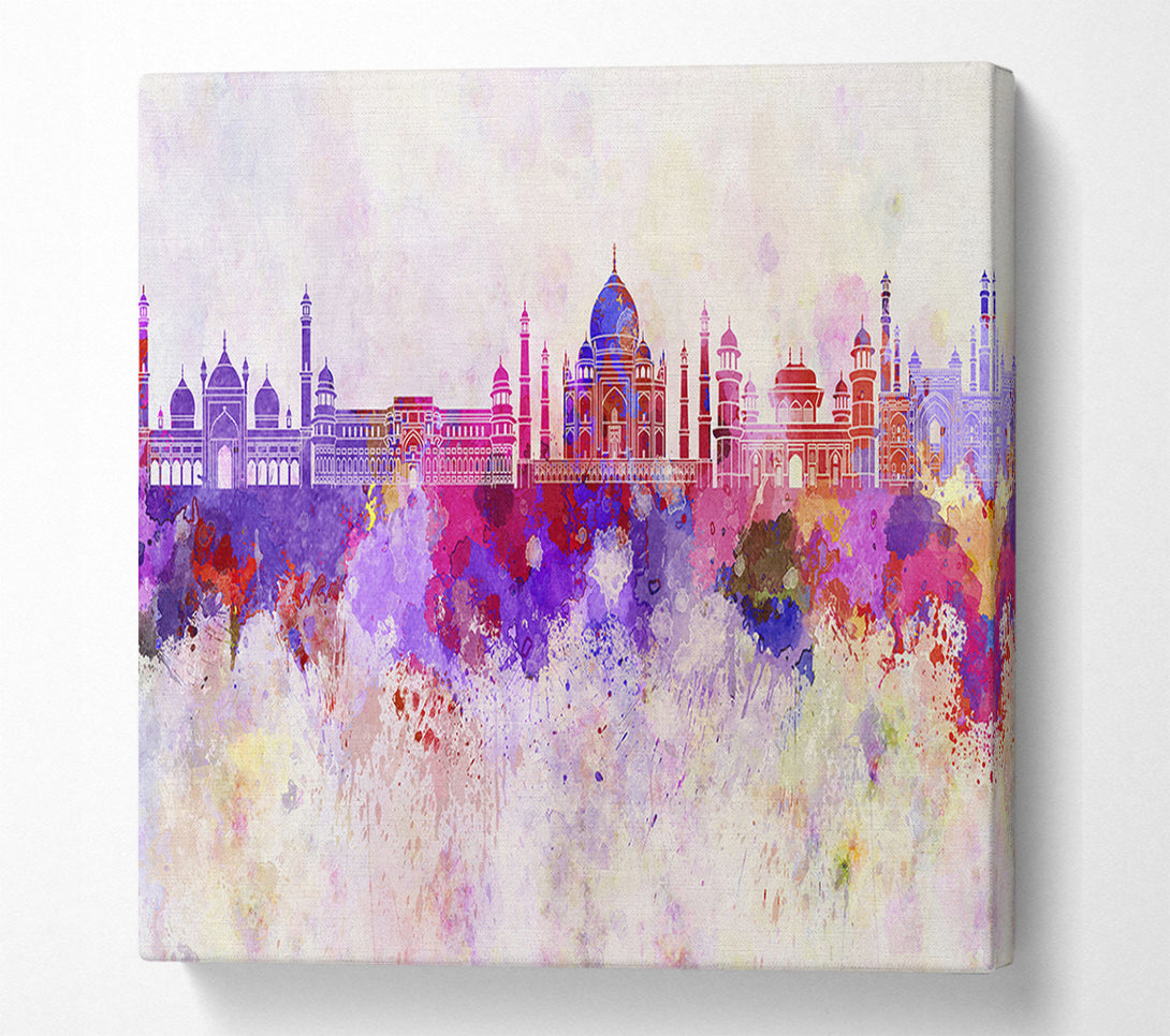  A Canvas Print of Color Explosion Dubai Canvas Print