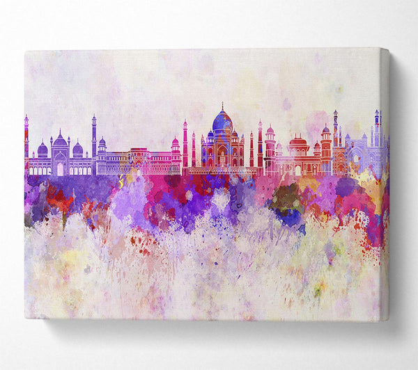  A Canvas Print of Color Explosion Dubai Canvas Print