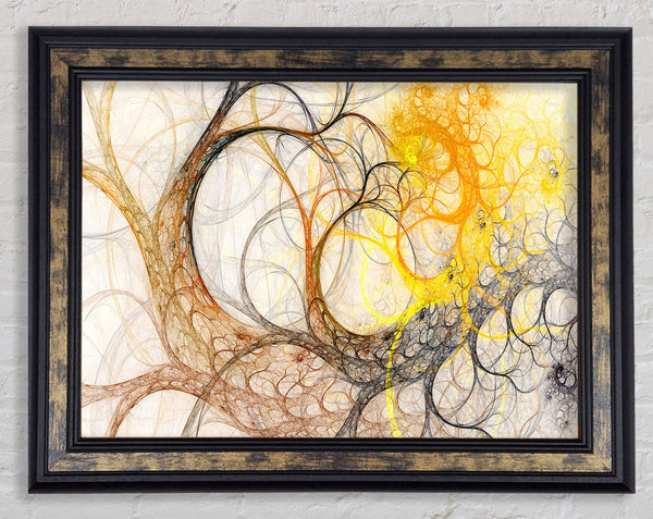 Tree Swirl Afterlife Framed Print