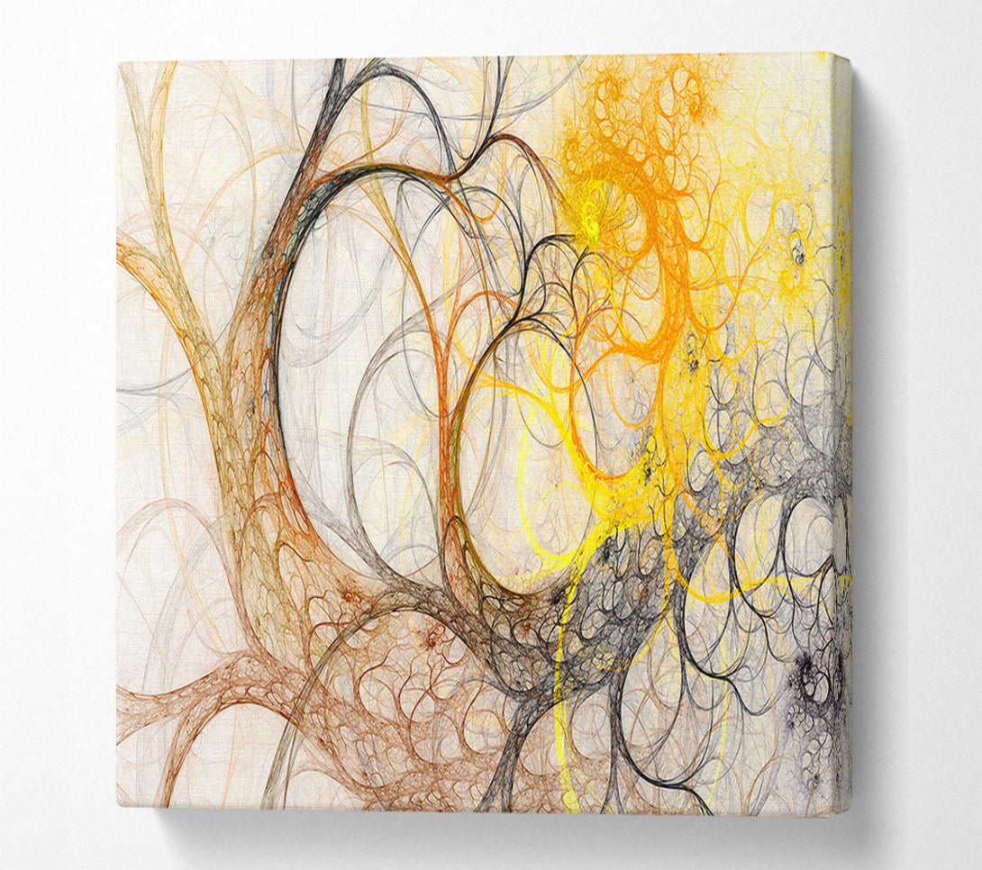  A Canvas Print of Tree Swirl Afterlife Canvas Wall Art