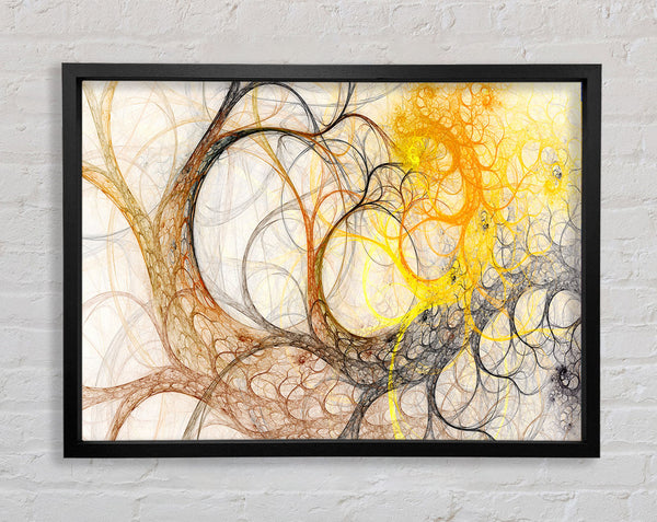 Tree Swirl Afterlife Framed Print