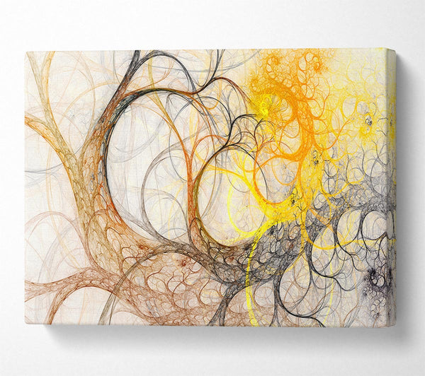  A Canvas Print of Tree Swirl Afterlife Canvas Wall Art