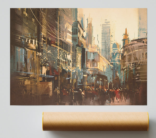 The Busy Street Rumble Print