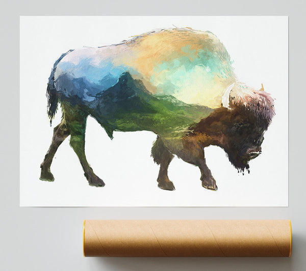 The Bison Of The Universe Giclee Print