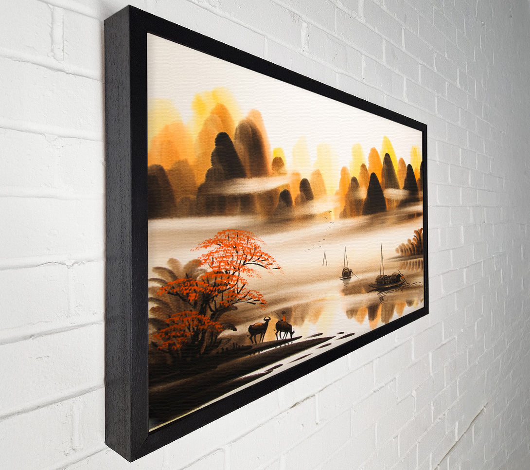  A Canvas Print of The Valley Of Deer View Canvas Art